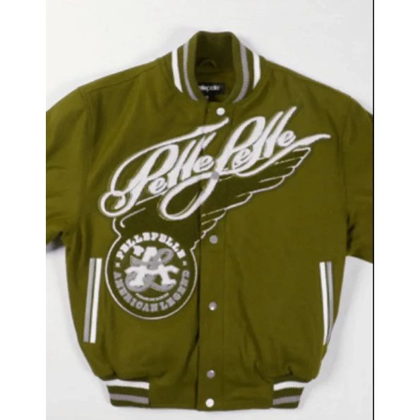 Pelle Pelle American Legend Varsity Olive Jacket