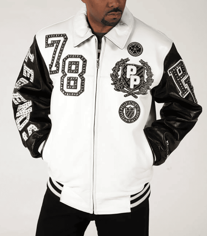 Pelle Pelle Vintage 1978 Black and White Leather Jacket