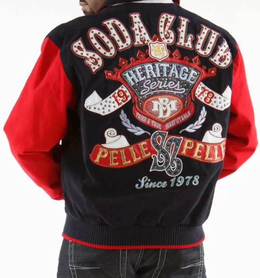 Pelle Pelle Heritage Series Black Red Soda Club Jacket