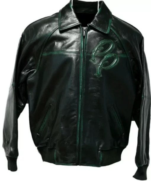 Black Green Pelle Pelle Leather