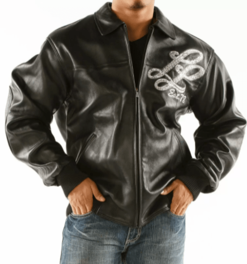 Black Pelle Pelle Notorious Studded Leather Jacket