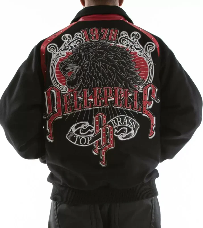 Pelle Pelle Top Brass Black Lion Wool Jacket