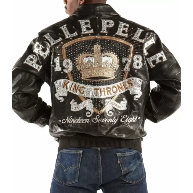 Brown-Pelle-Pelle-King-Of-Thrones-1978-Leather-Jacket.webp Pelle Pelle Mens King of Thrones 1978 Brown Jacket