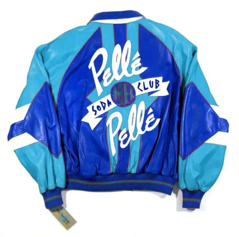 Early-90S-Vintage-Pelle-Pelle-Turquoise-Soda-Club-Jacket.webp Early 90S Vintage Pelle Pelle Turquoise Soda Club Jacket