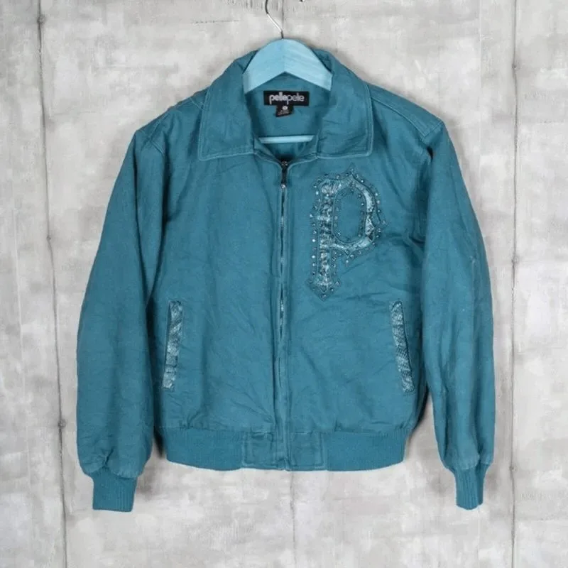 Marc-Buchanan-Pelle-Pelle-Womens-Vintage-Dark-Brown-Jacket-10-jpg.webp Pelle Pelle Marc Buchanan Womens Vintage Bomber Turquoise Jacket