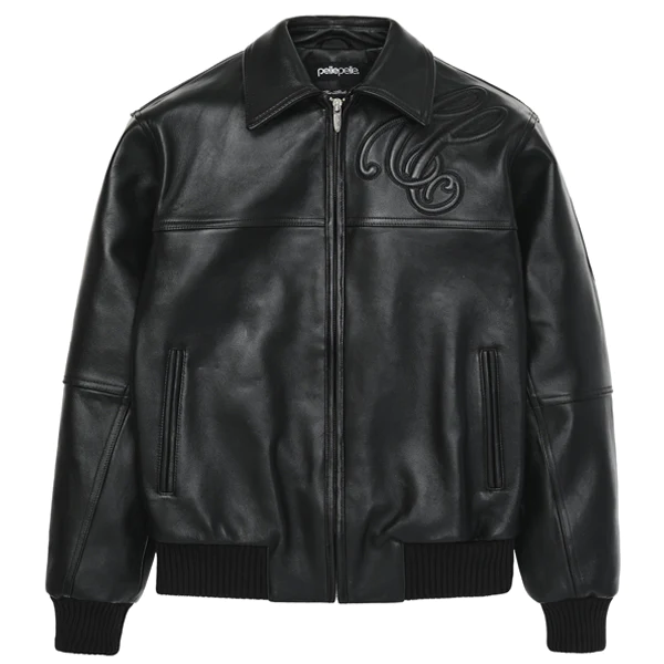 Men Pelle Pelle Puff Plush Black Jacket