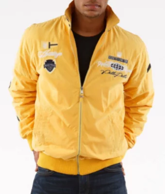 Men’s Pelle Pelle Yellow Nylon Jacket