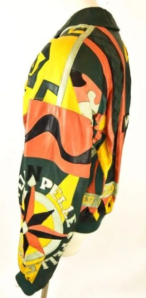 Pelle Pelle Multicolor Design Compass Jacket