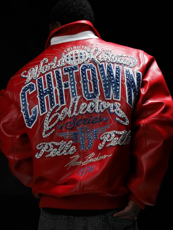 Pelle Pelle Chi-Town Top Grain Red Jacket