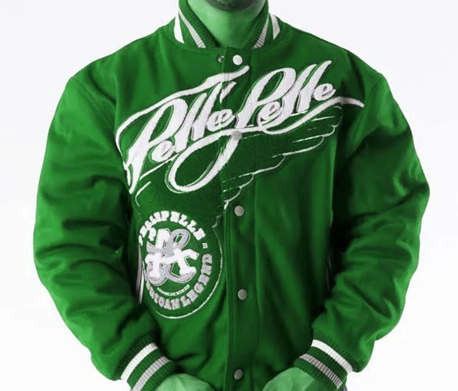 Pelle-Pelle-American-Legend-Green-Varsity-Jacket.jpg Pelle Pelle American Legend Green Varsity Jacket - Image 1