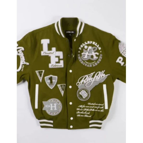Pelle-Pelle-American-Legend-Limited-Edition-Olive-Varsity-Jacket.webp Pelle Pelle American Legend Limited Edition Olive Varsity Jacket
