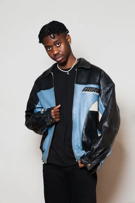 Pelle-Pelle-Art-of-Blue-Black-Leather-Jacket.webp Pelle Pelle Art of Blue Black Leather Jacket - Image 1