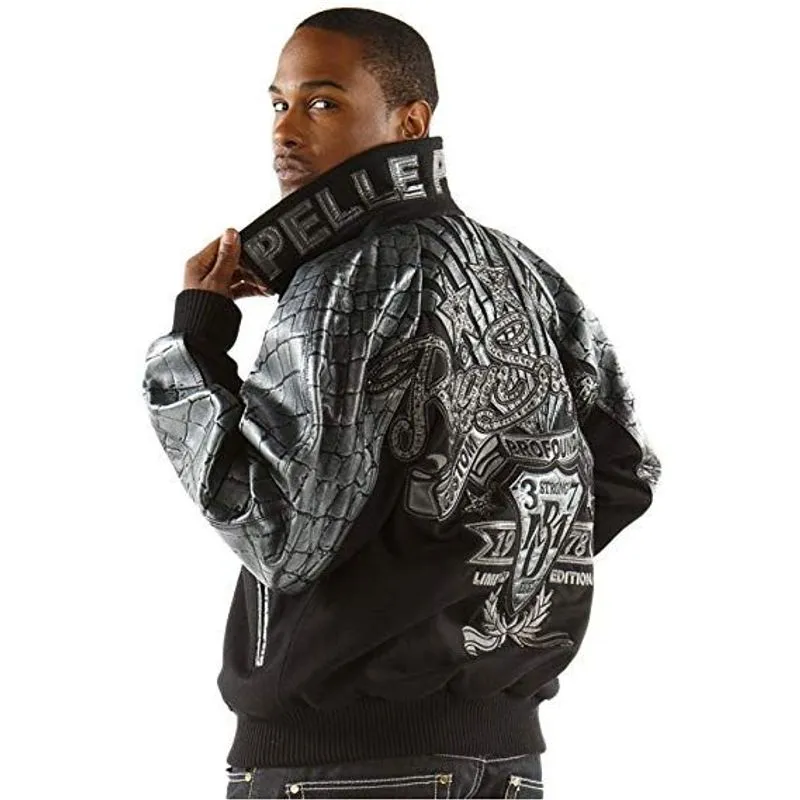 Pelle-Pelle-Authentic-Black-Crocodile-Skin-Leather-Jacket.webp Pelle Pelle Authentic Black Crocodile Skin Leather Jacket