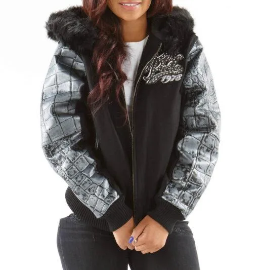 Pelle Pelle Exotic Fur Hood Wool Jacket