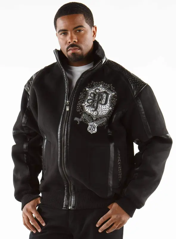 Pelle-Pelle-Black-Jacket-1.webp Pelle Pelle Black Fur Hood Legendary Jacket - Image 1