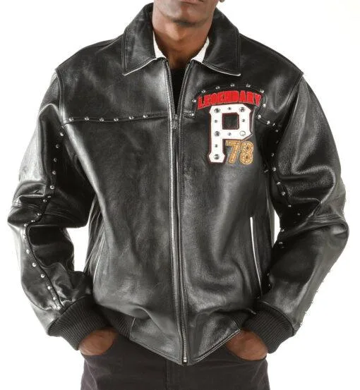 Pelle Pelle Black Legendary Studded Leather Jacket