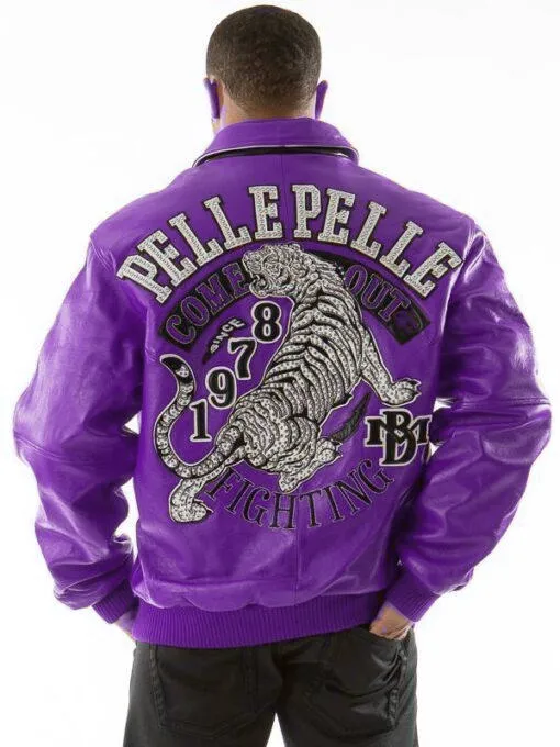 Pelle Pelle Come Out Fighting Dark Purple Jacket