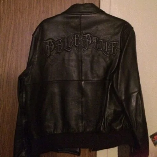 Pelle Pelle Black Rib-knitted Cuffs Jacket