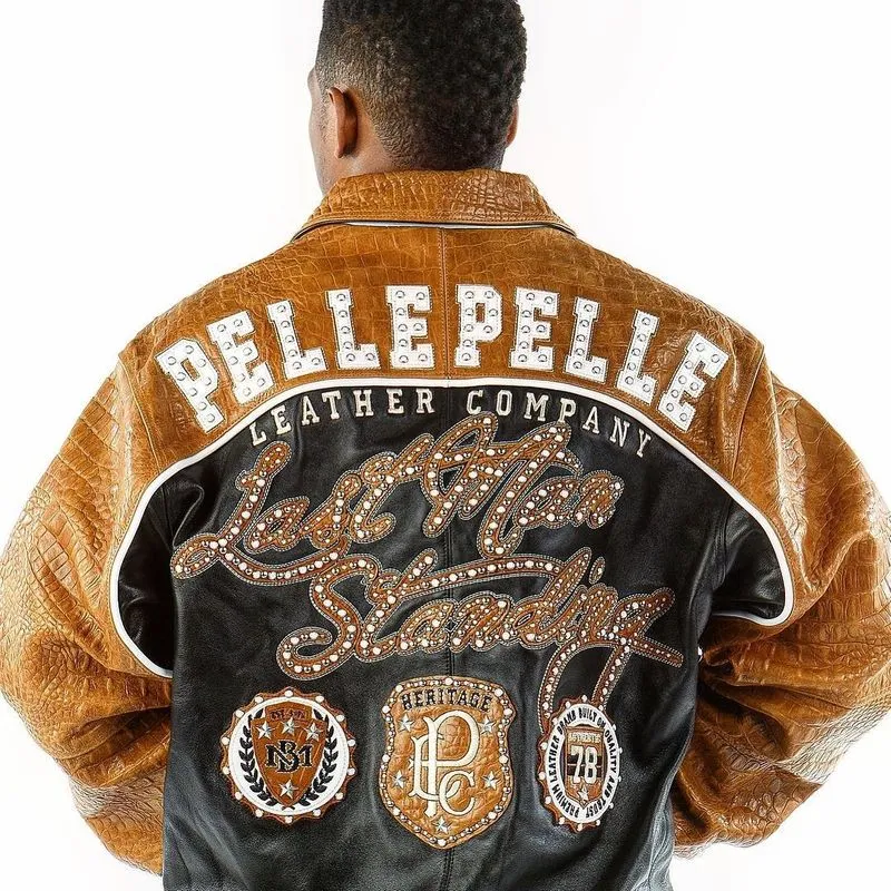 Pelle-Pelle-Black-and-Brown-Leather-Jacket.webp Pelle Pelle Black and Brown Leather Jacket