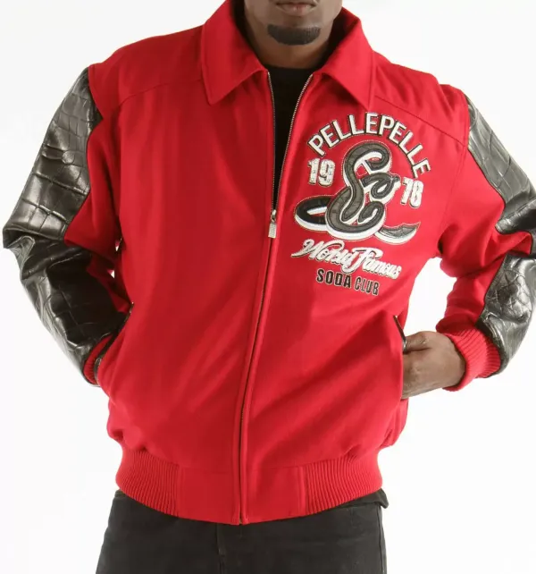 Pelle Pelle Red Blouson Soda Club 1978 Jacket