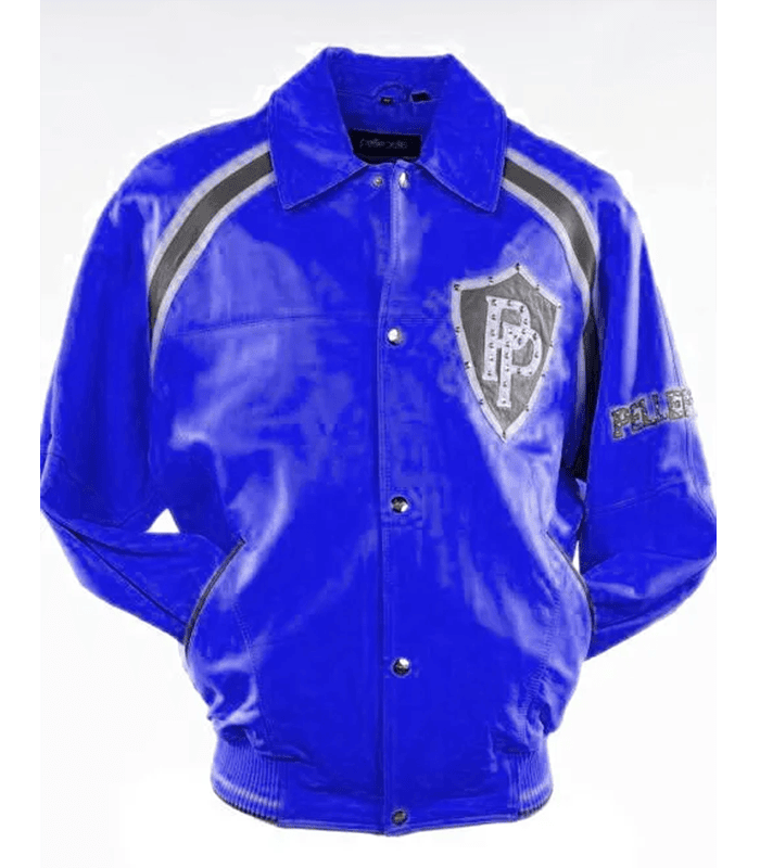 Pelle Pelle Bright Blue Varsity Jacket