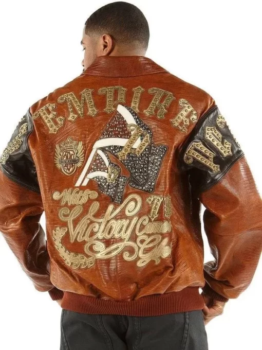 Pelle-Pelle-Brown-Empire-MB-Leather-Jacket.webp Pelle Pelle Brown Empire MB Leather Jacket - Image 1