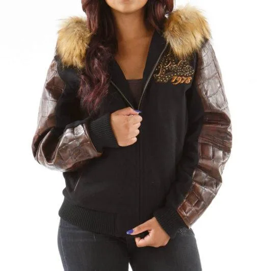 Pelle-Pelle-Brown-Exotic-Fur-Hood-Wool-Jacket-jpg.webp Pelle Pelle Exotic Fur Hood Brown Jacket
