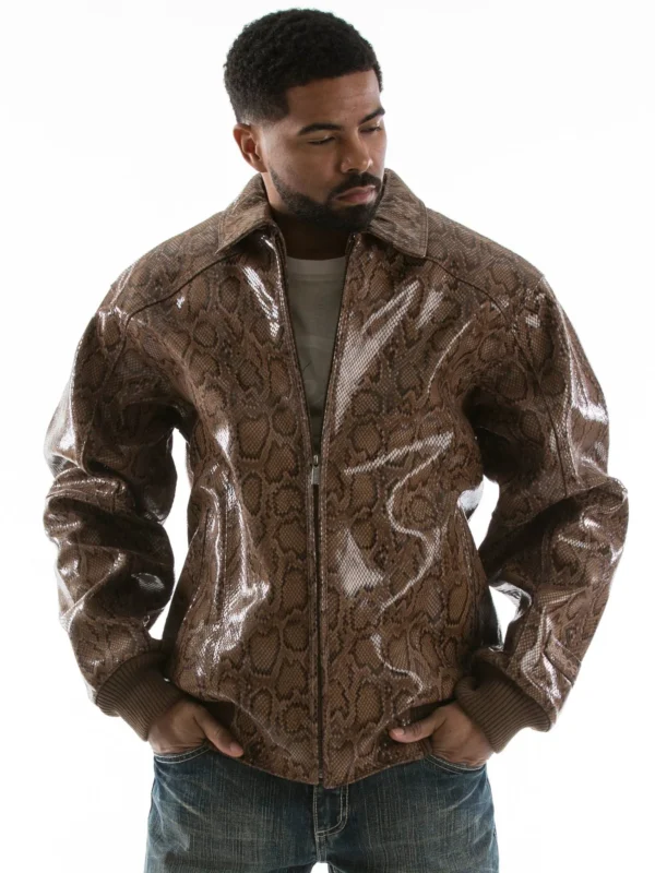 Pelle Pelle Brown Python Jacket