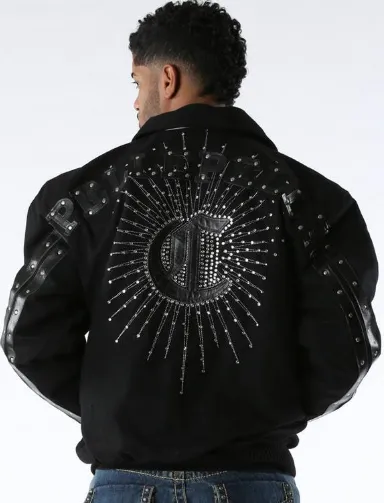 Pelle Pelle Chicago Wool Black Jacket