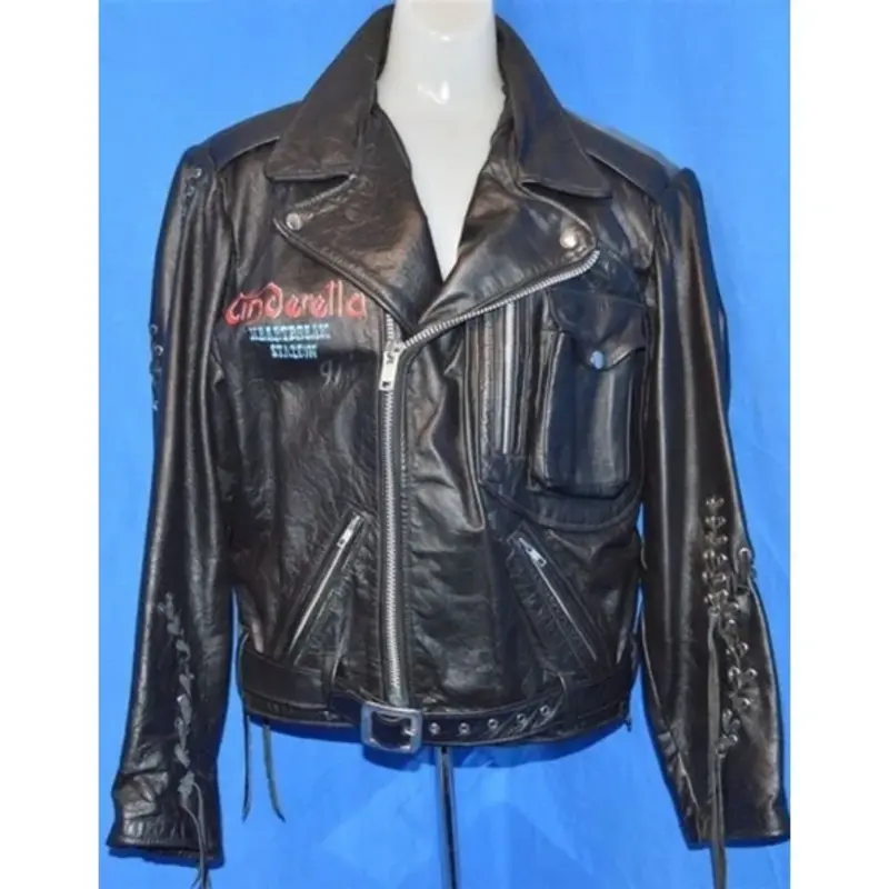 Pelle-Pelle-Cinderella-Biker-Leather-Jacket-Black-Jacket.webp Pelle Pelle Cinderella Biker Leather Jacket | Black Jacket - Image 1
