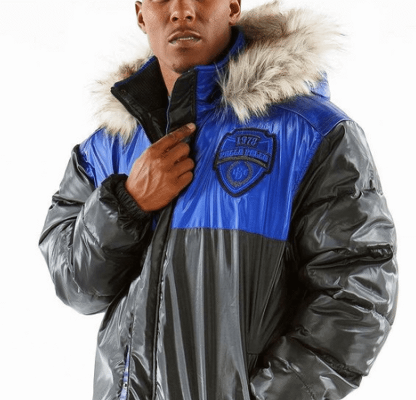 Pelle Pelle Color Block Bubble Coat