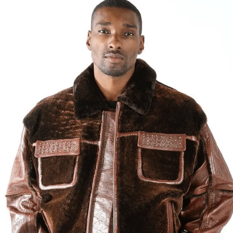 Pelle Pelle Deluxe Shearling Brown Jacket