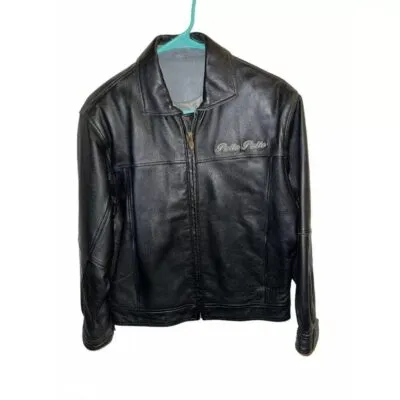 Pelle Pelle Embroidered Marc Buchanan Leather Jacket