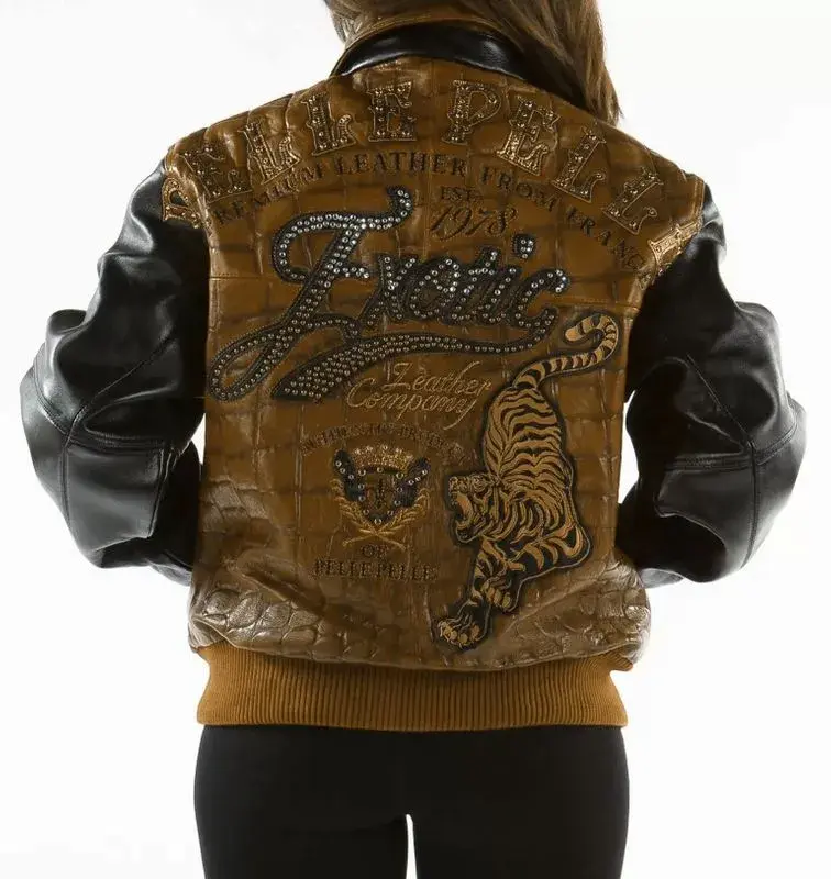 Pelle Pelle Exotic Studded Leather Jacket