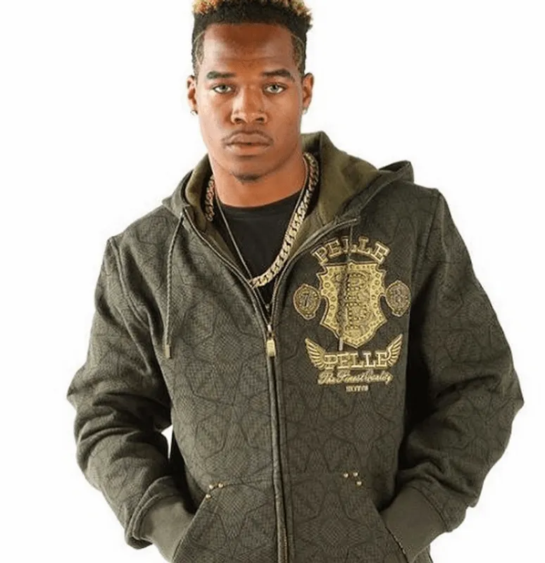 Pelle-Pelle-Green-Leather-Patched-Hoodie.webp Pelle Pelle Green Leather Patched Hoodie