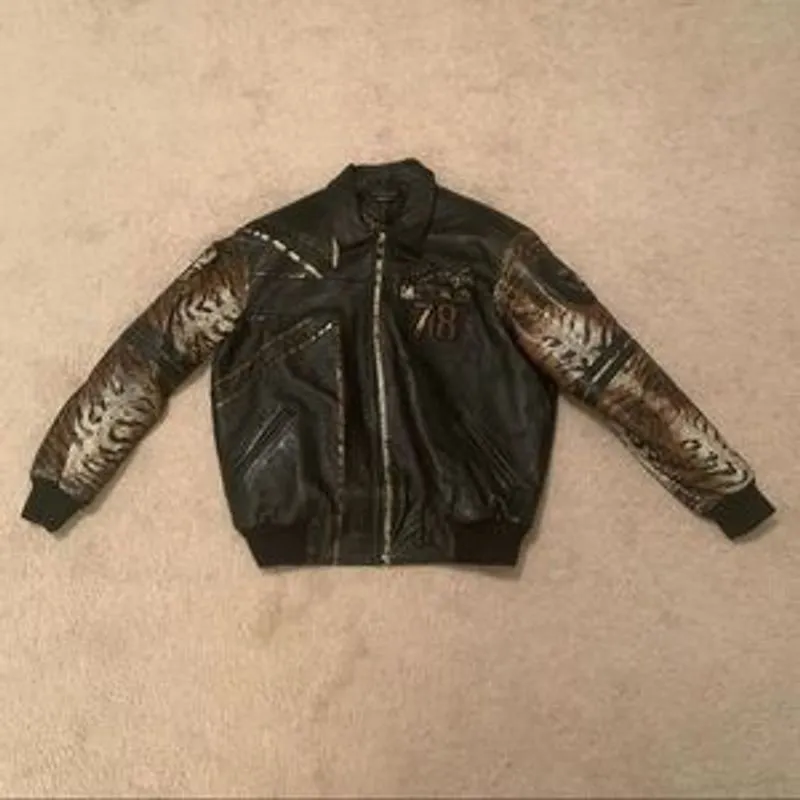 Pelle-Pelle-Jacket-Vintage-Tiger-Black-Moto-Bomber-Jacket.webp Pelle Pelle Jacket Vintage Tiger Black Moto Bomber Jacket