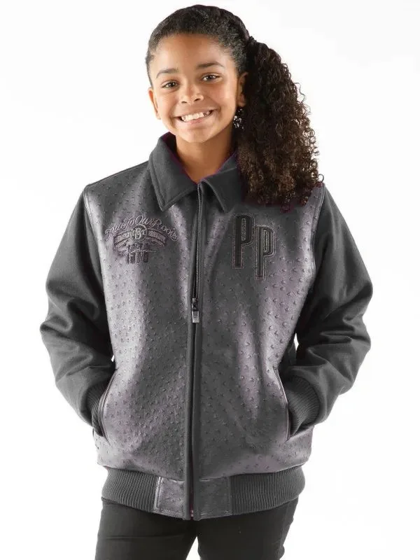 Pelle-Pelle-Kids-Charcoal-Shirt-Collar-Jacket-jpg.webp Pelle Pelle Kids Charcoal Shirt Collar Jacket