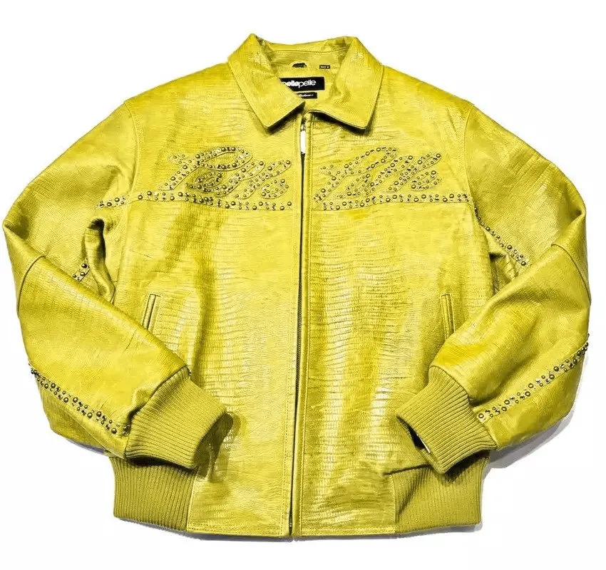 Pelle-Pelle-Kids-Long-Puffer-Aerial-Cabaret-Green-Coat-9.webp Pelle Pelle Mens Marc Buchanan Yellow Signature Jacket