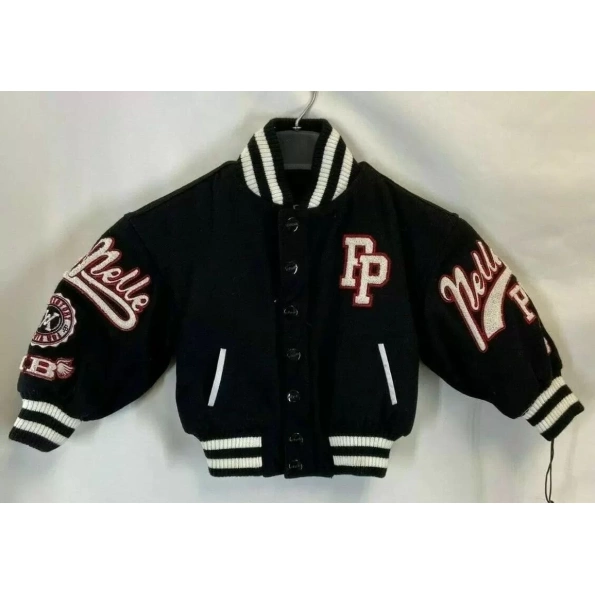 Pelle Pelle Kids Vintage Wool Black Jacket