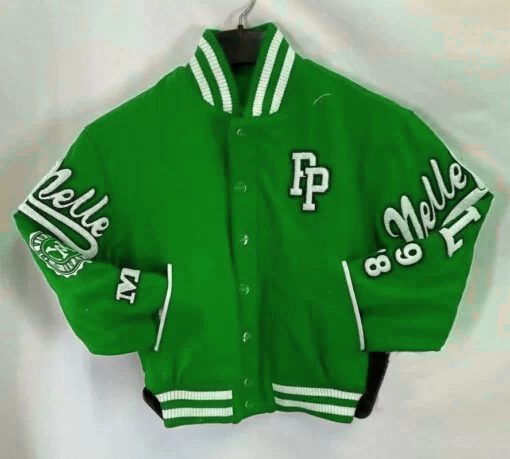 Pelle-Pelle-Kids-Vintage-Wool-Green-Jacket.jpg Pelle Pelle Kids Vintage Wool Green Jacket - Image 1