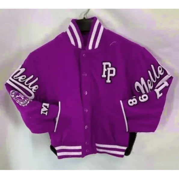 Pelle Pelle Kids Vintage Wool Light Purple Jacket