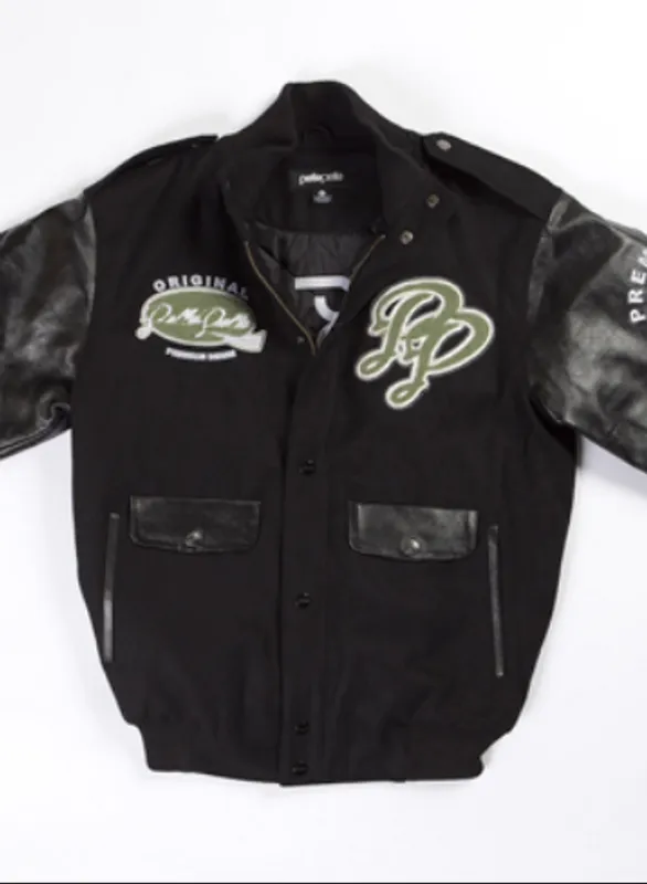 Pelle Pelle Limited Edition Varsity Black Jacket