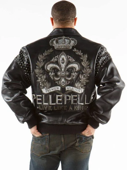 Pelle Pelle Live Like A King Black Leather Jacket