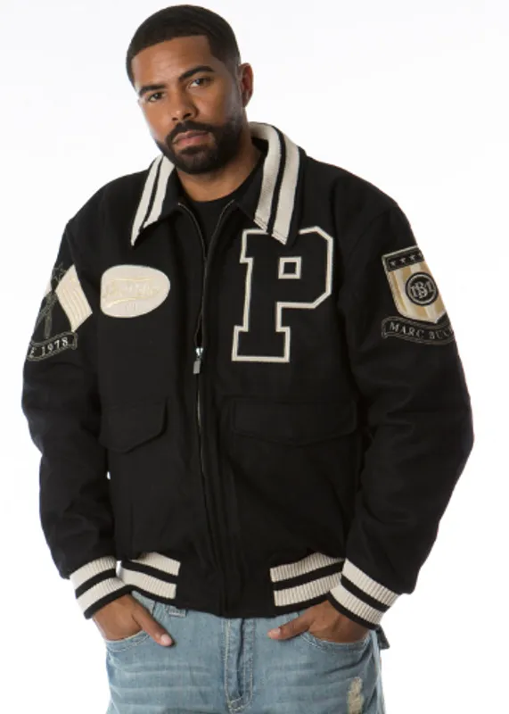 Pelle-Pelle-Marc-Buchanan-Black-Varsity-Jacket.webp Pelle Pelle Marc Buchanan Black Varsity Jacket
