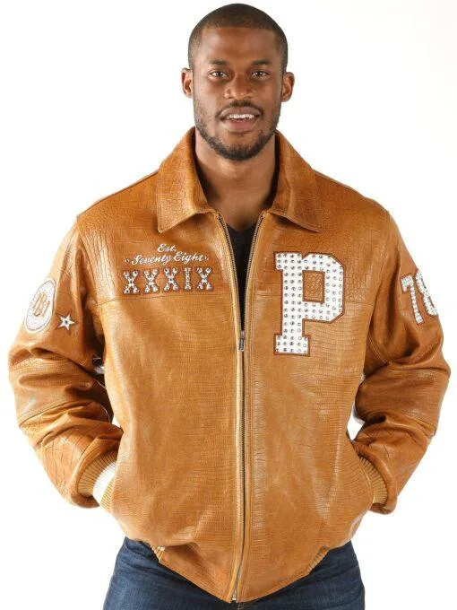 Pelle Pelle Men’s 1978 MB Brown Leather Jacket