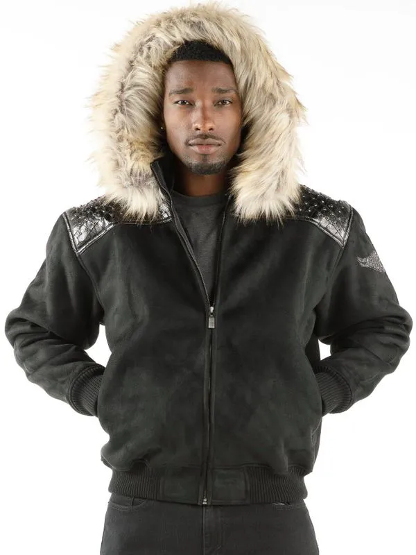 Pelle Pelle Mens Airborne Black Hoodie