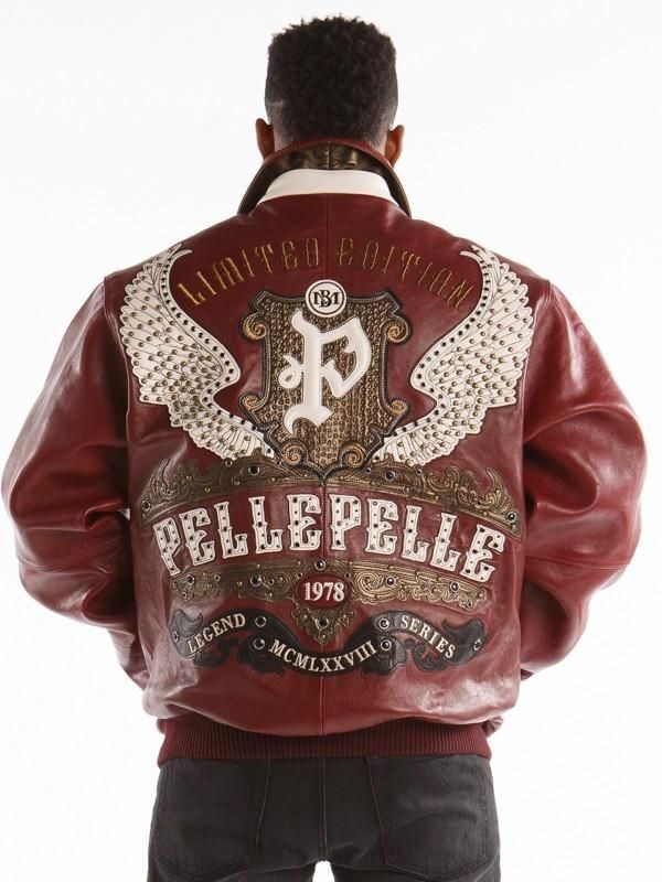 Pelle-Pelle-Mens-Barcelona-Varsity-Leather-Jacket.jpg Pelle Pelle Mens Barcelona Varsity Leather Jacket - Image 1