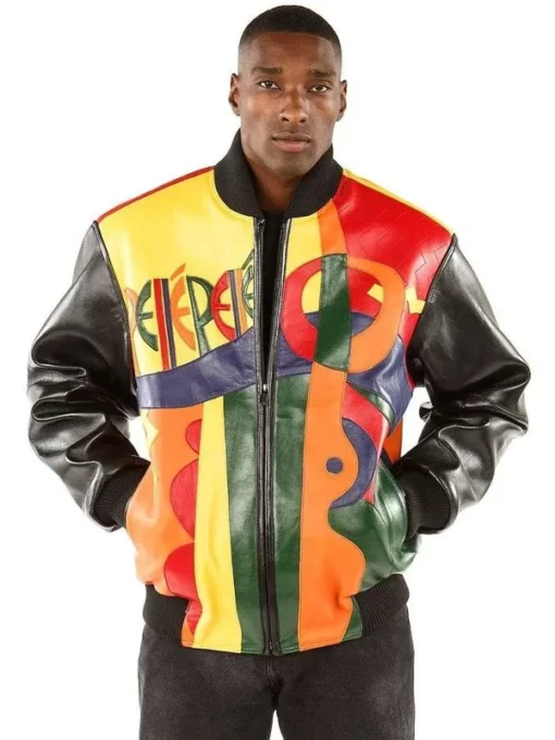 Pelle-Pelle-Mens-Biker-Bomber-Black-Leather-Jacket.webp Pelle Pelle Mens Biker Bomber Black Leather Jacket