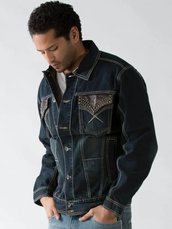 Pelle-Pelle-Mens-Dark-Blue-with-Front-Pocket-Denim-Jacket.webp Pelle Pelle Mens Dark Blue with Front Pocket Denim Jacket