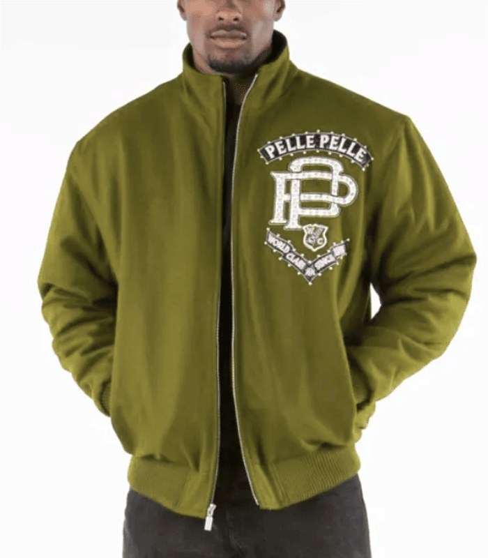 Pelle Pelle Mens Elite Series Olive Jacket
